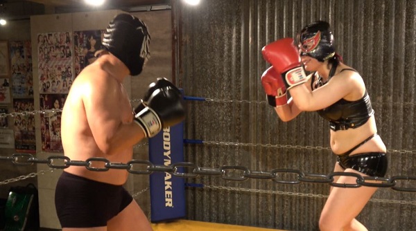 ケイ選手とのミックスボクシング5