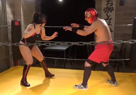 女子レスラーのミックスファイト