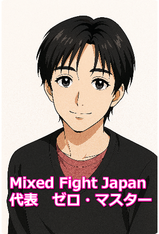 ミックスファイトジャパンゼロ・マスター似顔絵イラスト1