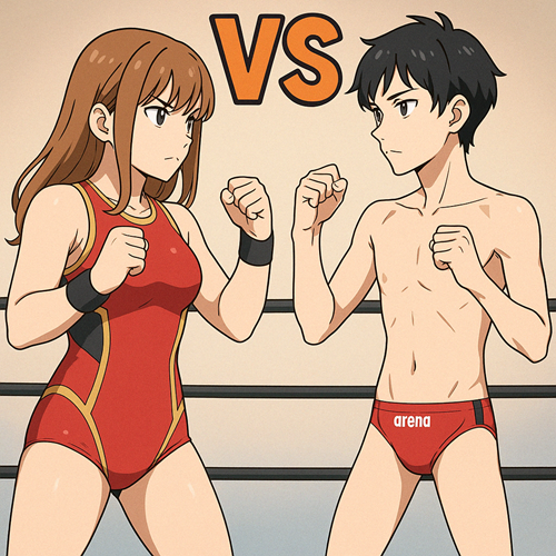 貧弱男子ゼロマスターVS女子プロレスラー